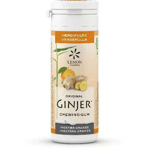 Lime Pharma GINJER® Ingefær ORANGE Tyggegummi (30 g)