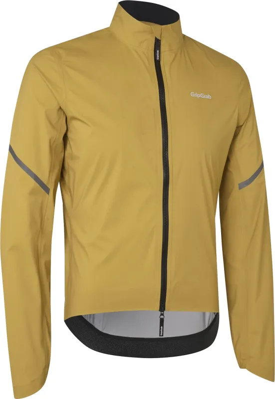 GripGrab Vandtæt PACR-letvægtsjakke - Mustard Yellow