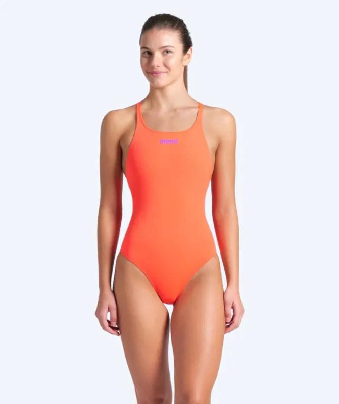 Arena badedragt til damer - Solid Swim Pro - Orange