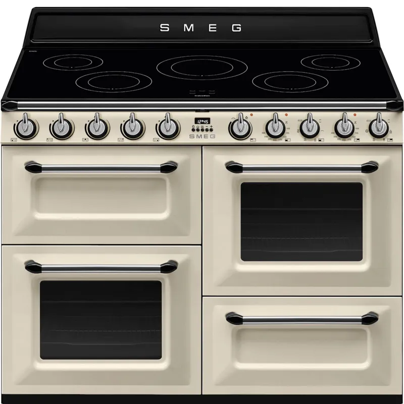 Smeg TR4110IP2 Victoria komfur med 3 ovne 110 cm, creme