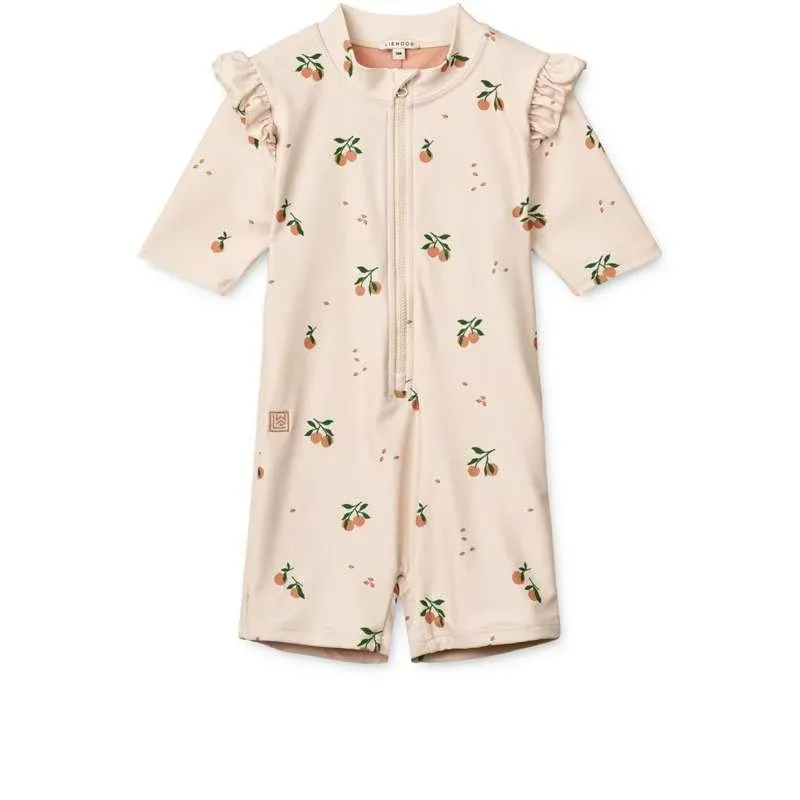 Liewood Amel Svømmedragt med UV Beskyttelse - Peach/Sea Shell