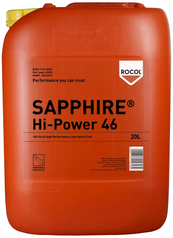 Rocol Sapphire Hi-Power 46 hydraulikolie 20ltr