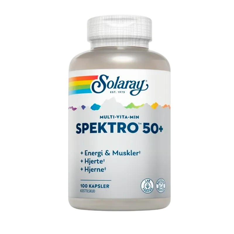 Solaray Spektro 50+ Multi-Vita-Min (100 kaps)