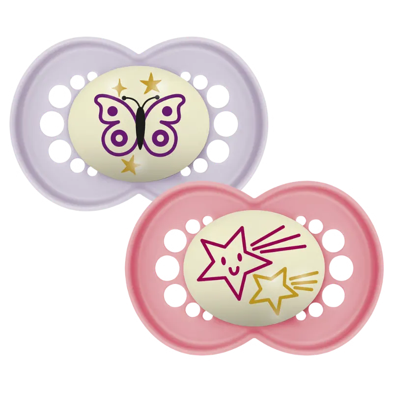 MAM Original Sut Night 16-36M Silk Pink (2 stk)
