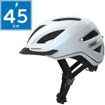 Abus Pedelec 1.1 Hjelm m. LED lys - Pearl White
