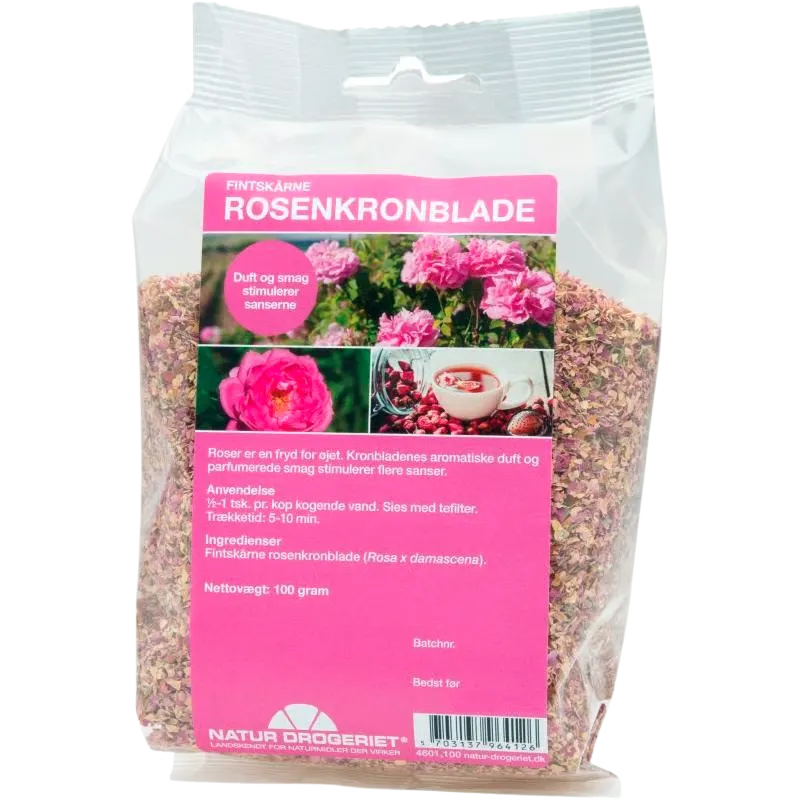 Natur Drogeriet Fintskårne Rosenkronblade (100 g)