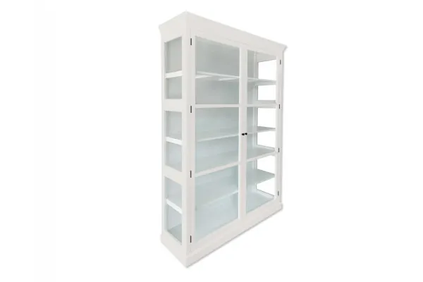 Fyn Vitrineskab - 212x148x44 cm Hvid