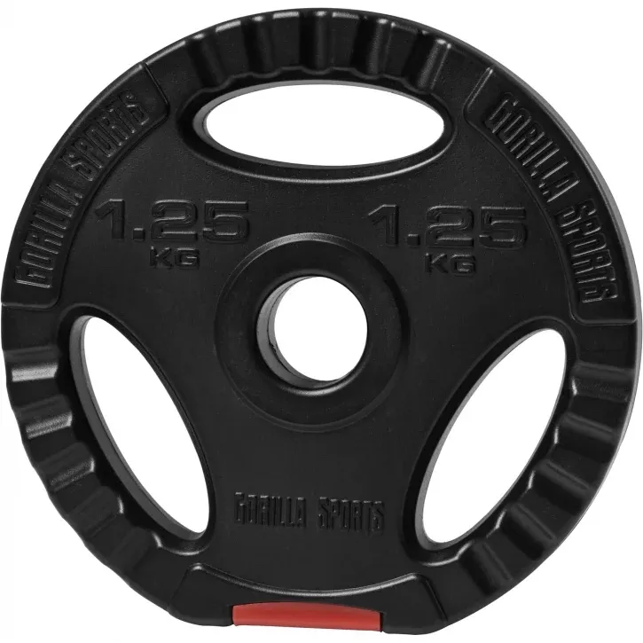 Vægtskive med greb i hård plast 1,25 kg (30 mm)