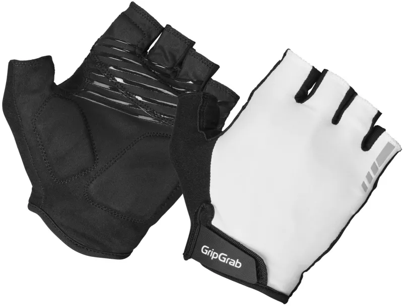 GripGrab RIDE Polstret Kortfingret Sommerhandsker - White