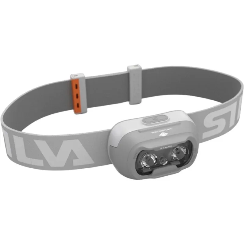 Silva Seek 450 Recharge, Whiteout, pandelampe, lysegrå