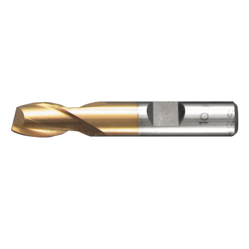 Endefræser 9 mm HSS-TiN Z=2 DIN 327 Form D
