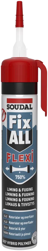 FixAll Flexi fuge-/klæbemasse hvid 200ml presspack
