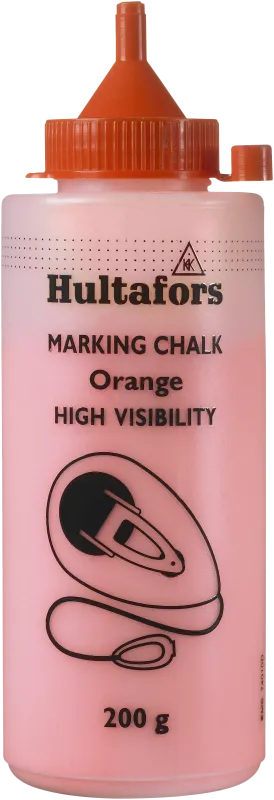 Pulverkridt neonorange 200 g flaske