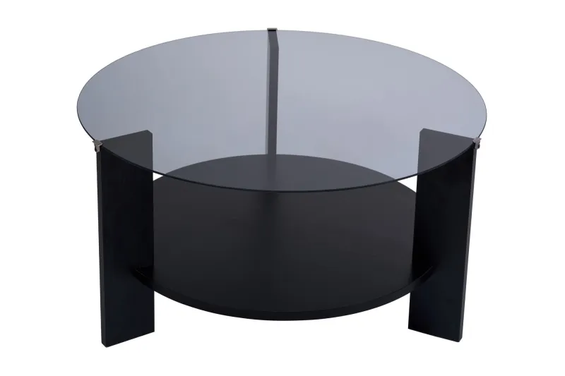 NORDVÄRK Clara - Wood Black, Fume Sofabord