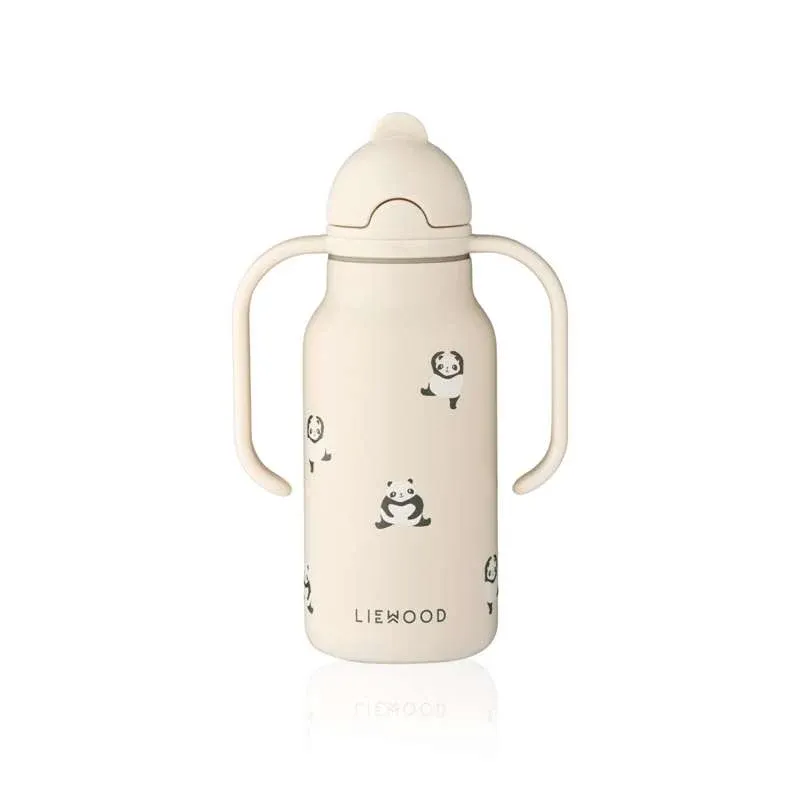 Liewood Kimmie Drikkeflaske - Rustfrit Stål - 250ml - Mini Panda/Sandy