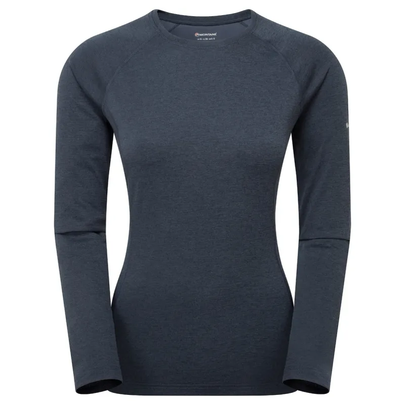 Montane F Dart Long Sleeve T-Shirt, dame, blå
