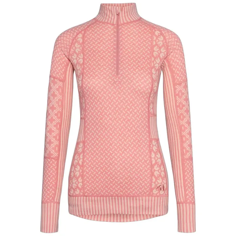 Kari Traa Smekker Half-Zip Skiundertrøje Dame, lotus