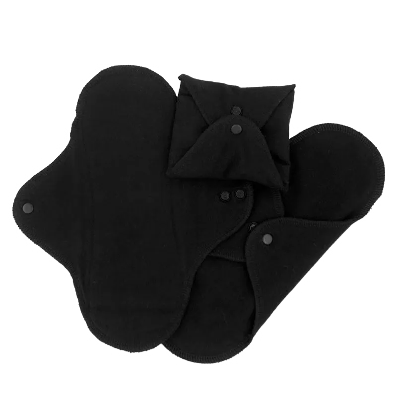 ImseVimse Sanitary Pads Classic - Regular, Black (3 pak)