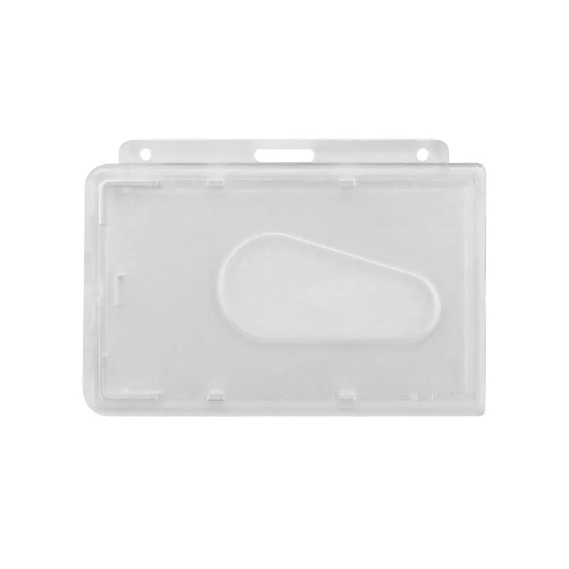 Kortholder i klar plast 86x54 mm til Key-Bak ID- og nøgleholder