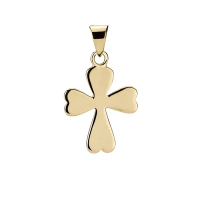 Kløver Kors 8 kt. Guld - 12 x 14 mm