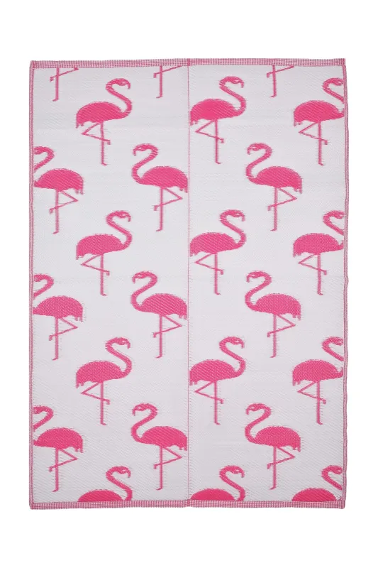 NORDVÄRK Savana 8811 udendørs gulvtæppe, rektangulær - pink polypropylen (150x210)
