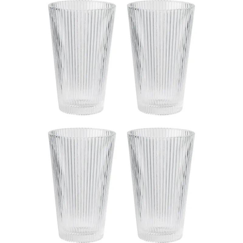 Stelton Pilastro drikkeglas, 0,35 liter, klar, 4 stk.
