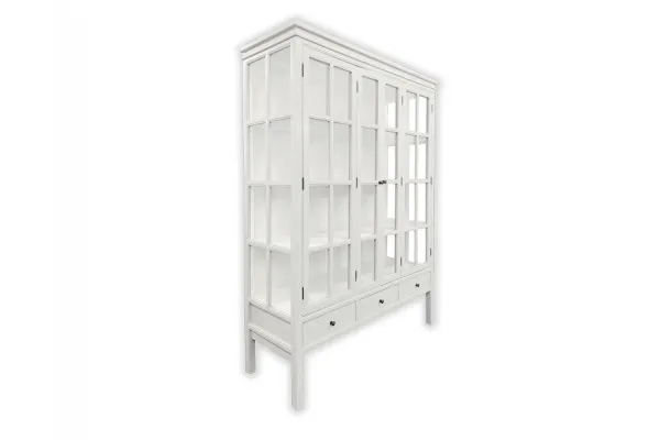 Venø Vitrineskab - 175x130x45 cm Hvid