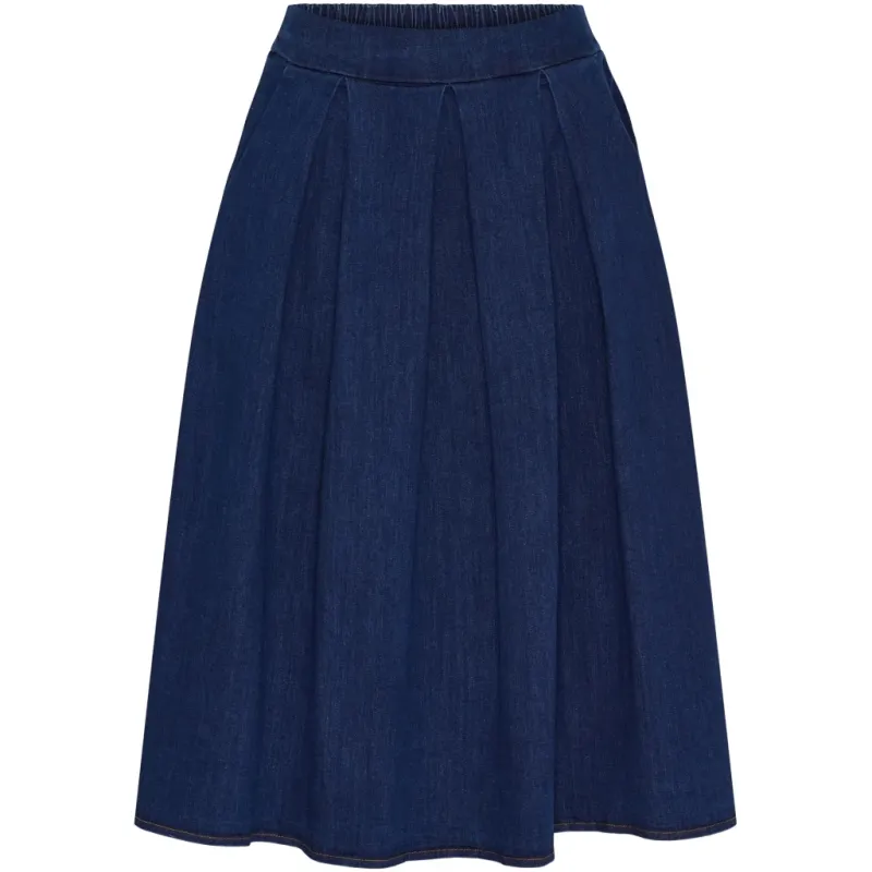 Marta du Chateau dame nederdel MdcAila 257080J - Medium Blue