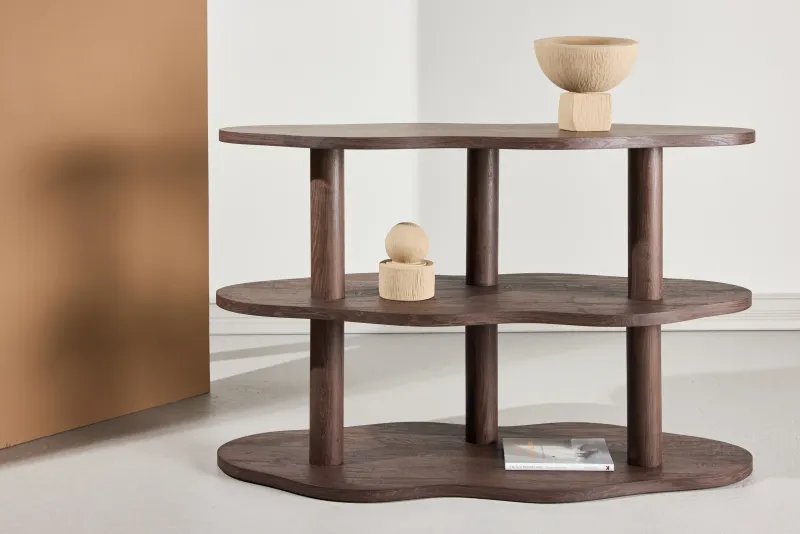 Vind - Moln reol, 120x45x75 cm - Mocca