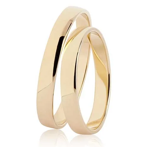 BARTOLI Classic vielsesringe i Guld - 3 mm