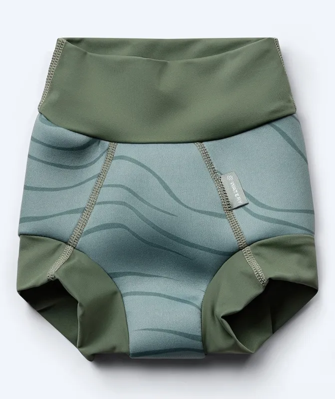Watery blebadebukser til børn - Neoprene Swim Nappy - Fjord Green