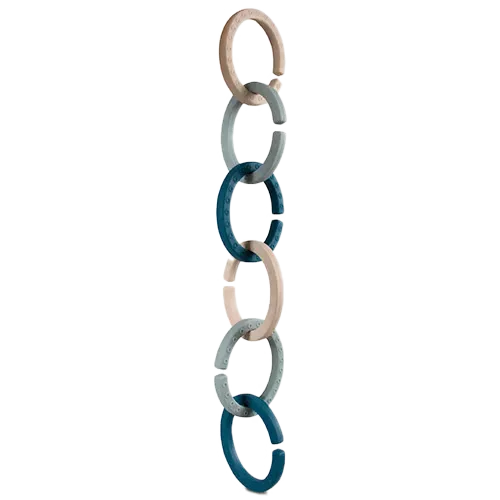 Filibabba Silikone Ophængsringe Blue (1 stk)