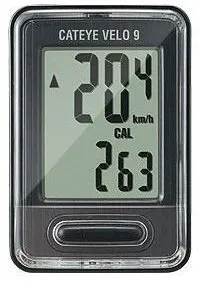 Cateye Velo 9 VL-820 cykelcomputer - Sort