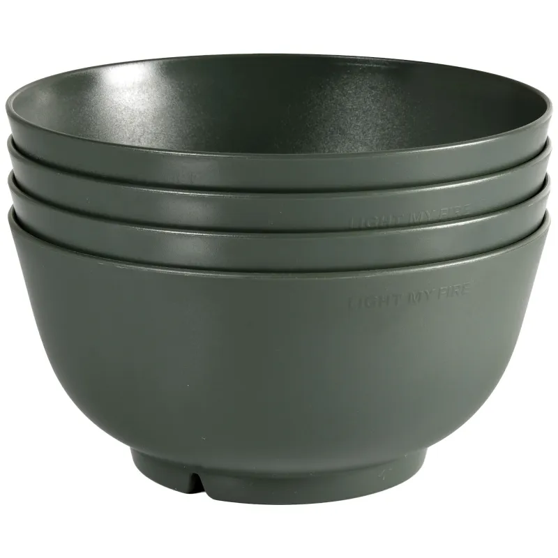 Light my fire Ramenbowl skål, sage green, 4 stk.