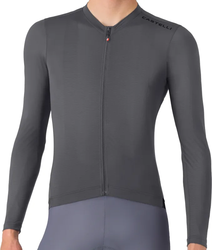 Castelli ESPRESSO 2 LONG SLEEVE JERSEY - Smoky Gray