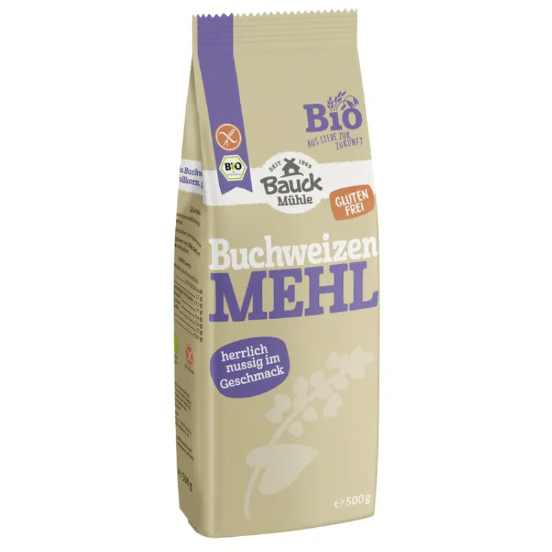 Bauckhof Boghvedemel Fuldkorn Gl.Fri Ø (500 gr)