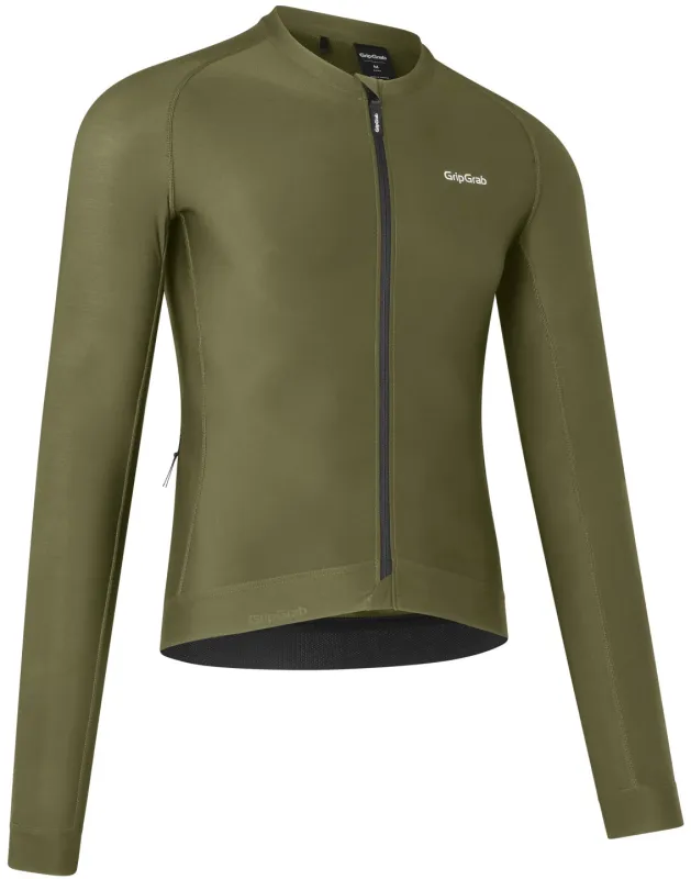 GripGrab PACR Langærmet Cykeltrøje - Olive Green