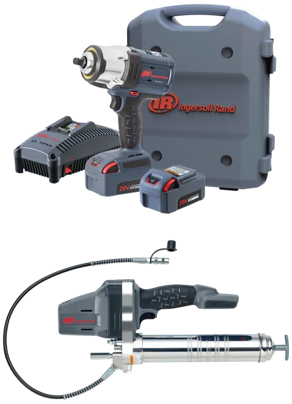 I-R 20V kombosæt, 2 maskiner + 2 batterier