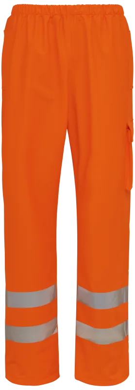 Hi-vis taljeregnbuks m/ lomme 022401R orange Str. 3XL