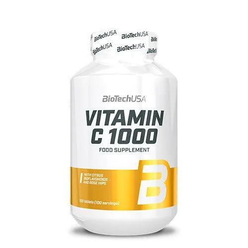 Vitamin C1000 BioTech USA - 100 tabletter