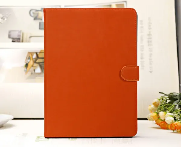 Lækkert læder cover til iPad Air, iPad (2017) & (2018). Orange.