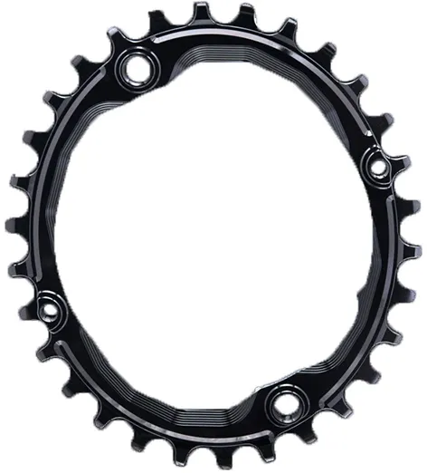 AbsoluteBlack Chainring Singlespeed 34T Ø104 mm - (1x10/11/12) Oval - Sort
