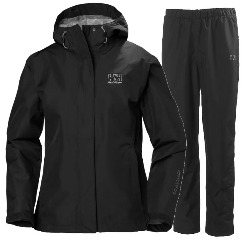 Helly Hansen Seven J regnsæt, dame, sort