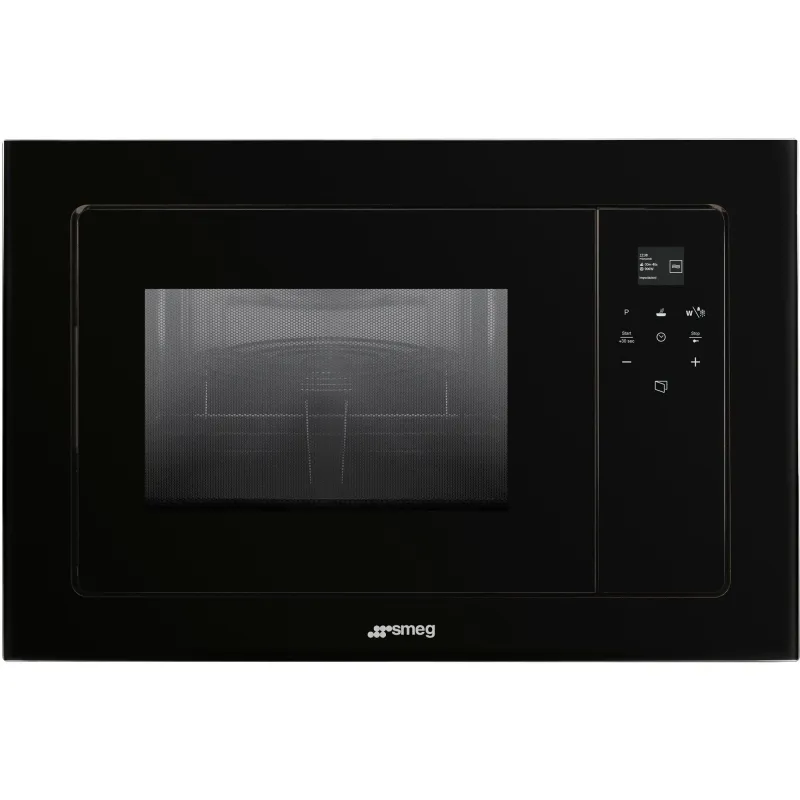 Smeg FMI120B3 Linea indbygningsmikroovn 39 cm, sort