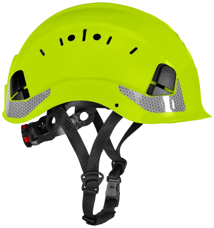 HelmIQ sikkerhedshjelm m/hagerem, vent., hi-vis Gul