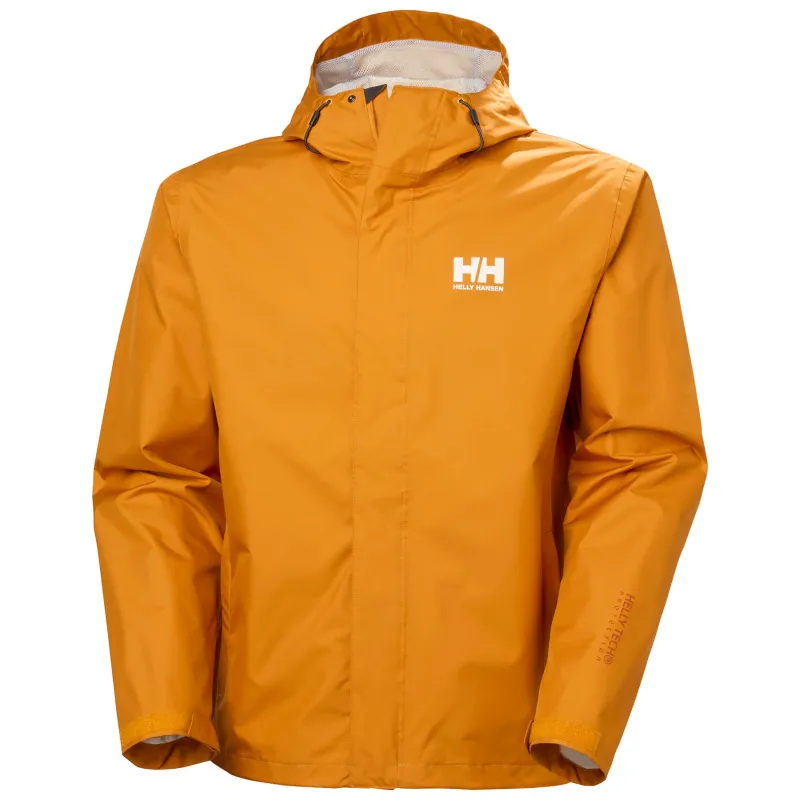 Helly Hansen Seven J, regnjakke, herre, gul