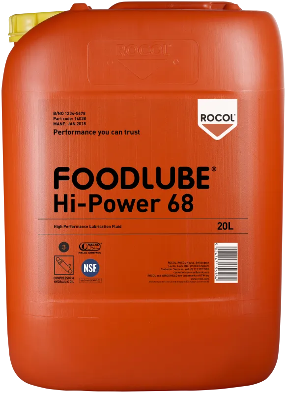 Foodlube Hi-Power 68 synt.smør.20lt