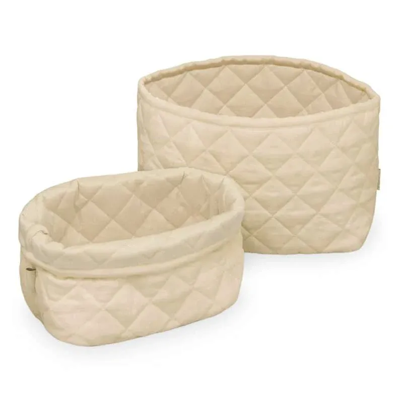 Cam Cam Copenhagen Quiltede Opbevaringskurve - 2 stk. - OCS - Praline
