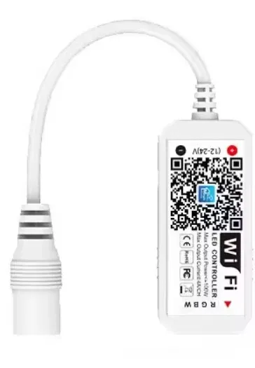 UDSALG - WIFI controller til RGBW strips med musik styring + Google Home + Alexa - Dinled - LED STRIP