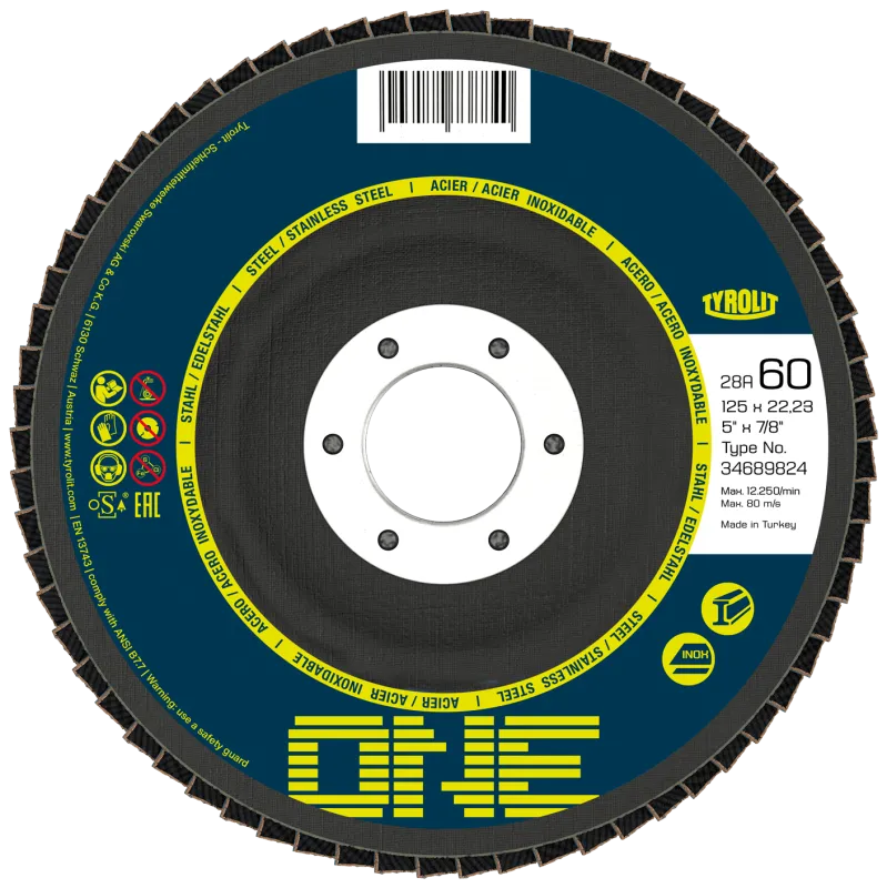 Tyrolit One lamelrondel form 28A ø115 ZA60Q-B